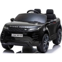 Черная машина с пультом управления Range Rover Evoque, EVA-колёсами и кожаным сиденьем JE-345 (8130037CR/DK-RRE99)