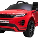 Красная машина с пультом управления Range Rover Evoque, EVA-колёсами и кожаным сиденьем JE-347 (8130037CR/DK-RRE99)