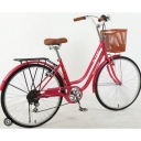 Велосипед VL - 670 26" (BYSBLN with basket) Красный