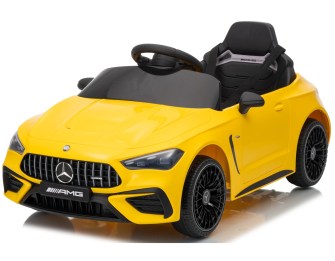 Mercedes-CLE53-Licensed-AMG-Coupe-12v-Ride-on-Car-Black-Yellow