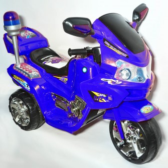 Детский мотоцикл на аккумуляторах модели «BG815» синего цвета: Продажа оптом и в розницу по низким ценам