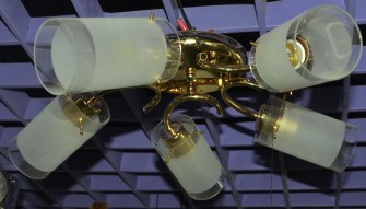 Люстра с пятью лампами модели LS-1454: продажа оптом и в розницу по ценам от производителя