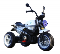 Детский мотоцикл на аккумуляторах модели «BG8188» белого цвета: Продажа оптом и в розницу по низким ценам