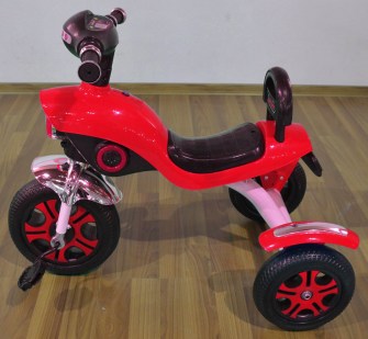Трёхколёсный велосипед для детей модель TR-378 вид сбоку цвет красный: продажа оптом и в розницу по ценам от производителя